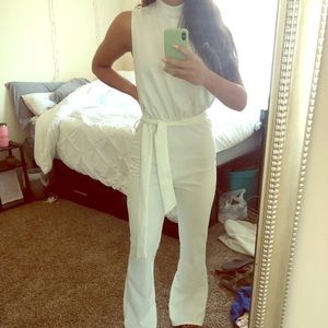 PRETTYLITTLETHING White turtleneck neck jumpsuit